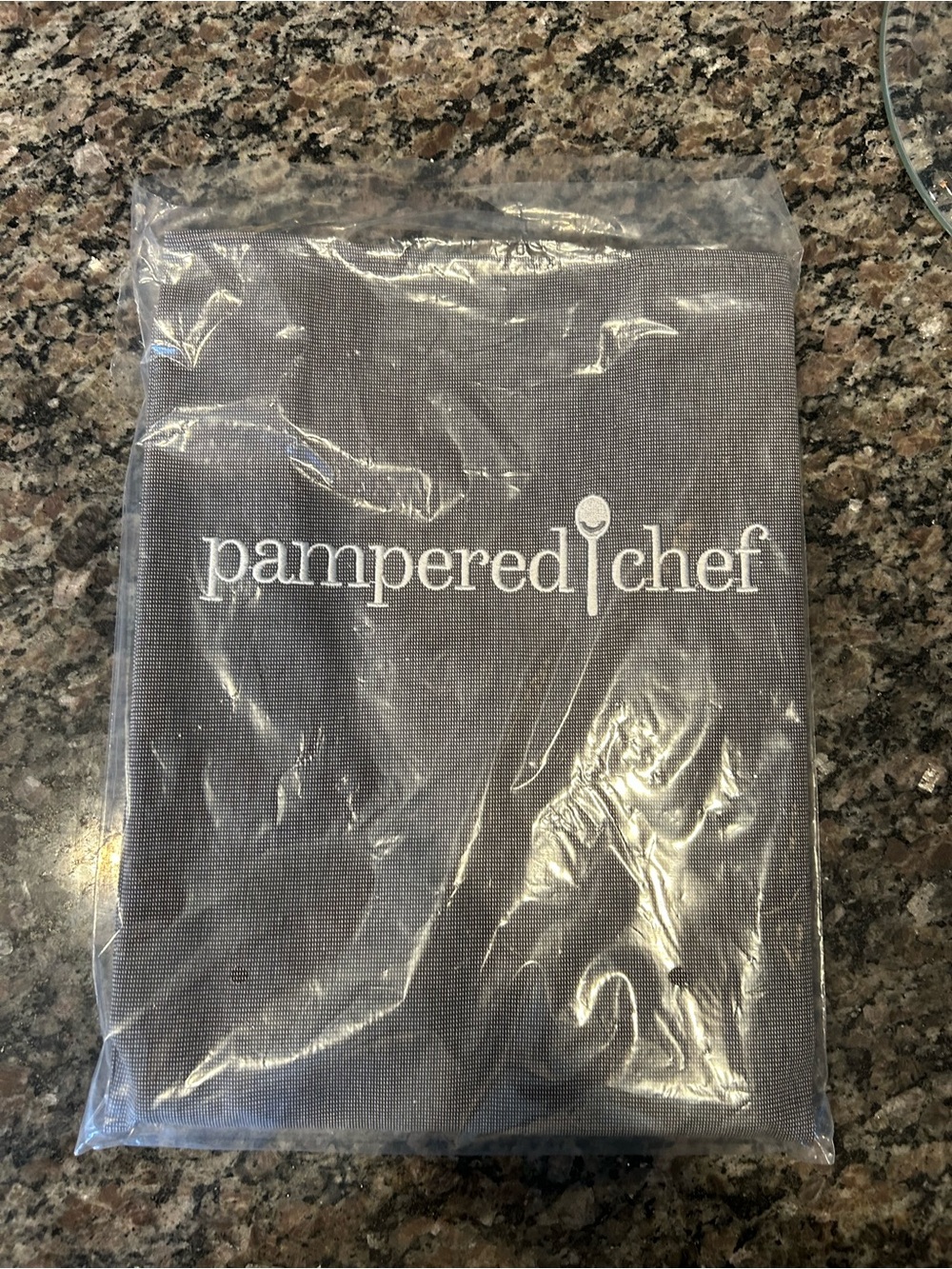Pampered Chef Gray Apron - Embroidered Logo